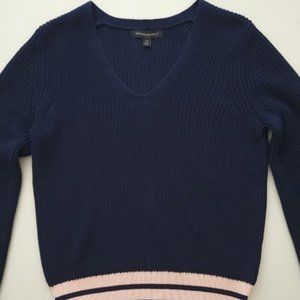 Banana Republic Navy Long Sleeve V neck sweater
